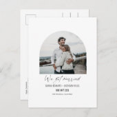 私たちは得結婚したモダンエレガント写真展を開く 案内ポストカード (正面/裏面)