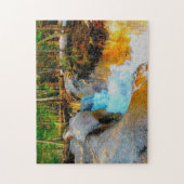 私たちは急いで水の峡谷ニューハンプシャーが大好き ジグソーパズル (縦)