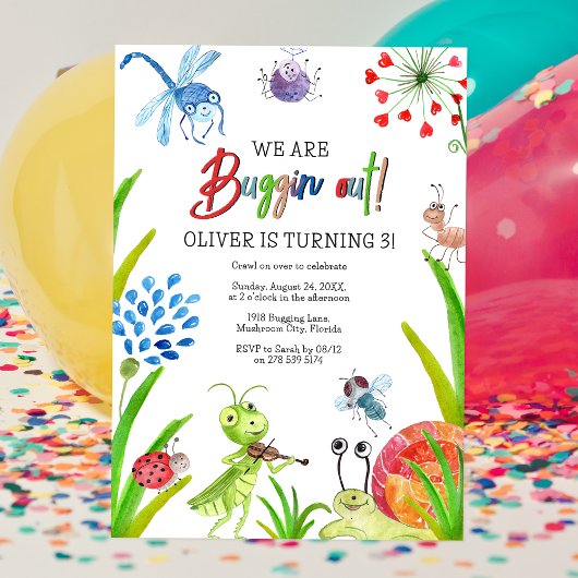 私たちは急に外出している |誕生日パーティー 招待状