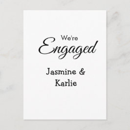 私たちは恋人カップル名 ロマンチック おしゃれ シンプル ポストカード