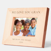 私たちは愛あなたグラン写真パーソナライズされた枠ギフト レーザー彫刻フレーム