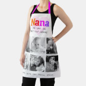 私たちは愛あなたナナカラフルレインボー6フォトコラージュ エプロン (インサイチュ)