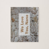 私たちは愛あなたナナツリー樹皮フォトアウトドア素朴外 ジグソーパズル (縦)