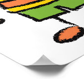 私たちは愛あなたパパ漫画の家族ハッピー父の日 ポスター (角)