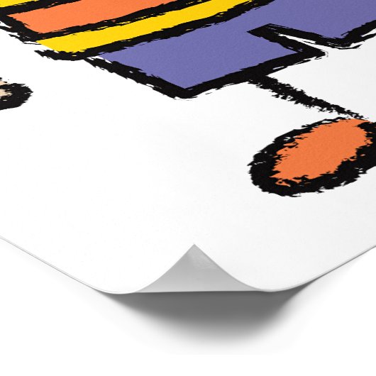 私たちは愛あなたパパ漫画の家族ハッピー父の日 ポスター (角)