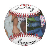 私たちは愛あなたパパ父の日2フォトコラージュ 野球ボール (正面)