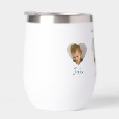 私たちは愛あなたママハート写真ウォーターボトル (右面)