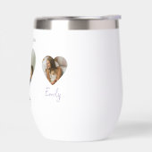 私たちは愛あなたママハート写真ウォーターボトル (左面)