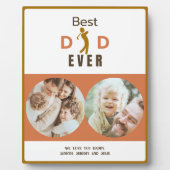 私たちは愛あなたモダンの最高のパパは常に父の日の写真 フォトプラーク (正面)