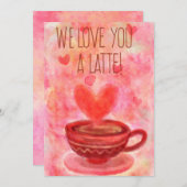私たちは愛あなたラテバレンタインデーカード シーズンカード (正面/裏面)