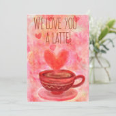 私たちは愛あなたラテバレンタインデーカード シーズンカード (スタンド正面)