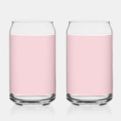 私たちは愛あなた最高ののママピンクの写真名カスタム前 ガラス缶 (裏面)