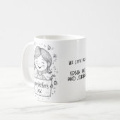 私たちは愛あなた母ハッピー母の日 コーヒーマグカップ (正面左)