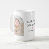 私たちは愛おばあちゃんナナ2 Photo Arch & Name 15 oz コーヒーマグカップ (正面左)