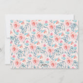 私たちは愛おばあちゃんピンクフローラバレンタインデーの写真 シーズンカード (裏面)