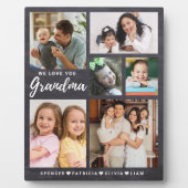 私たちは愛おばあちゃん孫6写真Chalkboard フォトプラーク (正面)
