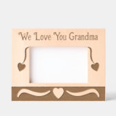私たちは愛おばあちゃん愛ハート レーザー彫刻フレーム (正面)