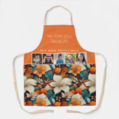 私たちは愛おばあちゃん熱帯の花5写真 エプロン (正面)