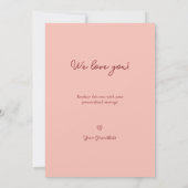 私たちは愛おばあちゃん6つの写真と文字赤いハート (裏面)