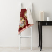 私たちは愛おばあちゃん6つの写真と文字赤いハート シェルパブランケット (インサイチュ)