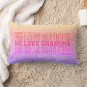 私たちは愛おばあちゃん – ピンクオンピンクデニムルックランバーP ランバークッション (ブランケット)