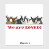 私たちは愛されている！動物愛好家 シール (シート)