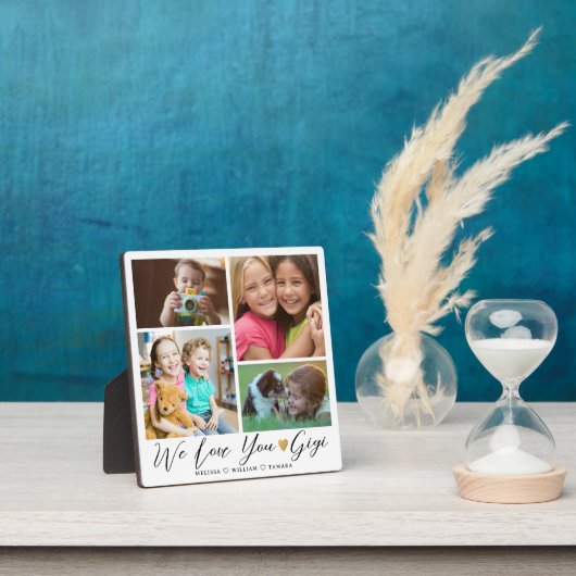 私たちは愛してあなたをギギ |グランドキッズ4フォトコラージュ フォトプラーク (インサイチュ)