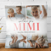 私たちは愛してあなたをミミ写真コラージュ クッション