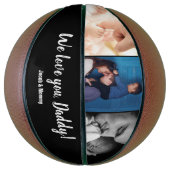 私たちは愛してあなたカスタムパパ写真名 バスケットボール (縦)