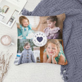 私たちは愛してあなたパパの子供たち写真コラージュ クッション