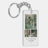私たちは愛してあなたパパカスタム、3 Photo Keychain キーホルダー (正面左)