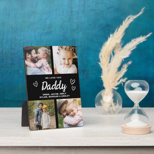 私たちは愛してあなたパパモダンフォトコラージュ フォトプラーク (側面)