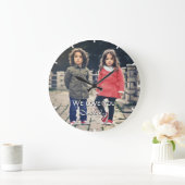 私たちは愛してあなたパパ写真アクリルウォールクロック ラージ壁時計 (ホーム)