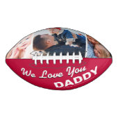 私たちは愛してあなたパパ写真コラージュ アメリカンフットボール (正面)