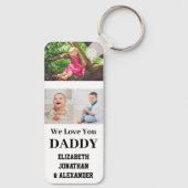 私たちは愛してあなたパパ写真コラージュ キーホルダー (裏面)