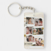 私たちは愛してあなたパパ写真コラージュ キーホルダー (正面)