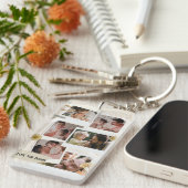 私たちは愛してあなたパパ写真コラージュ キーホルダー (正面右)