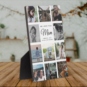 私たちは愛してあなたママINSTAGRAM写真モダンコラージュ フォトプラーク