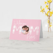 私たちは愛してあなた母はグリーティングカードを折った カード (黄色い花)