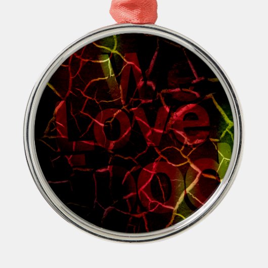 私たちは愛している メタルオーナメント (正面)