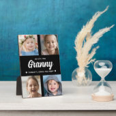 私たちは愛するおばあちゃん家族の形見フォトコラージュ フォトプラーク (側面)
