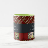 私たちは愛するパパカスタム、3 Photo Grid ツートーンマグカップ (中央)