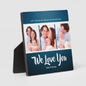 私たちは愛するパパパーソナライズされた, 3フォトコラージュ フォトプラーク (正面)