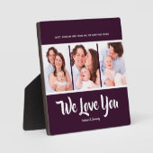 私たちは愛するパパパーソナライズされた, 3フォトコラージュPl フォトプラーク (正面)