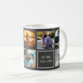 私たちは愛するパパ写真コラージュ最高のパパグレー コーヒーマグカップ (正面右)