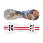 私たちは愛するパパ2枚の写真カスタム写真 野球ボール (パネル)