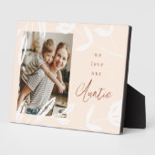 私たちは愛する私たちの叔母の自然のトーンとフローラ写真 フォトプラーク (側面)