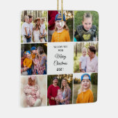 私たちは愛する8つの写真ママのクリスマス セラミックオーナメント (右)