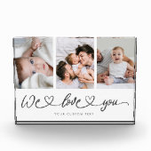 私たちは愛すモダンるハートスクリプト母の日 フォトブロック (正面)