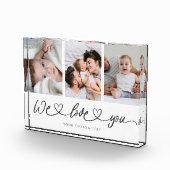 私たちは愛すモダンるハートスクリプト母の日 フォトブロック (右)